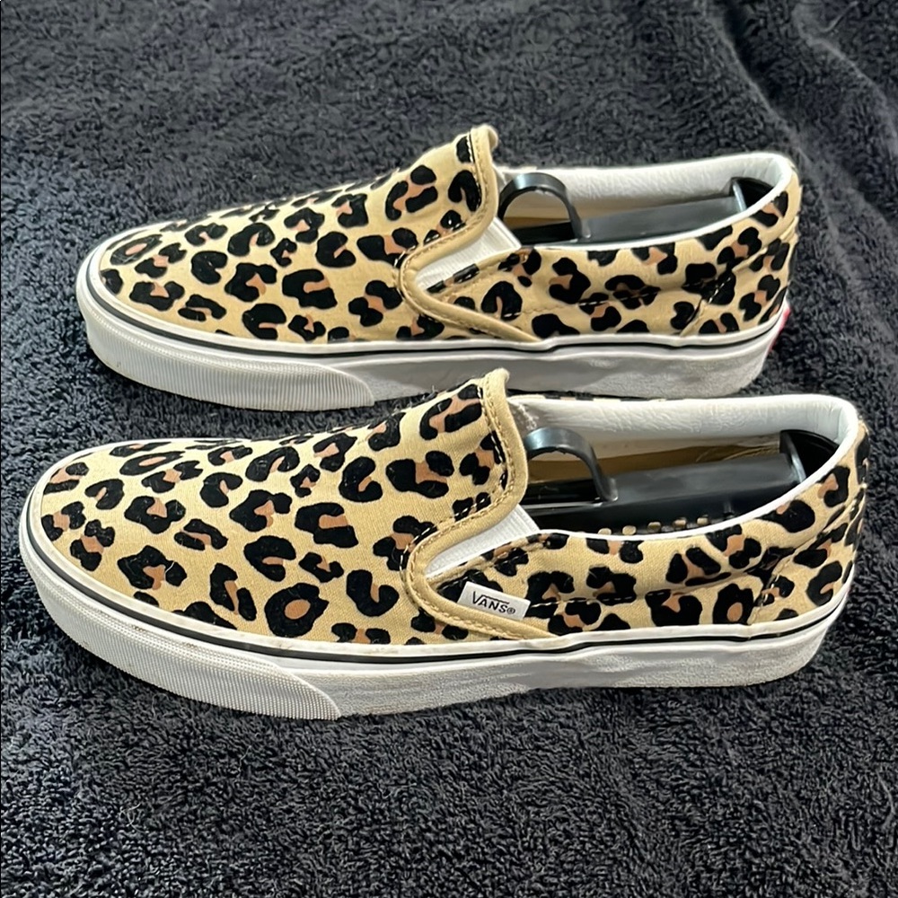 Vans Animal Print Slip-On Shoes